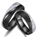 BT-13 Snubní prsteny BLACK TITANIUM + Karbon, pár prstenů