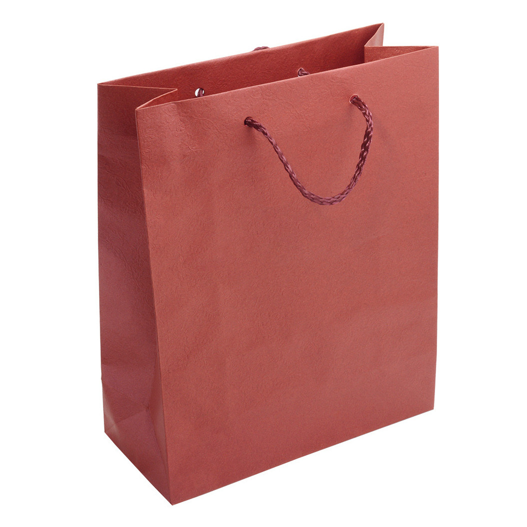 červená papírová dárková taška