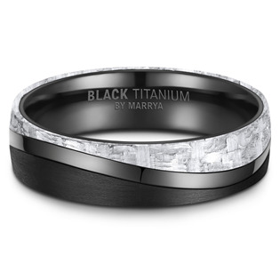 Dámský prsten black titanium - černý titan 