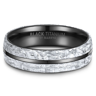Dámský prsten black titanium - černý titan 