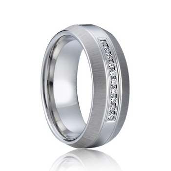 Dámský snubní prsten ocel