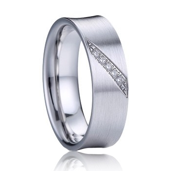 Dámský stříbrný snubní prsten