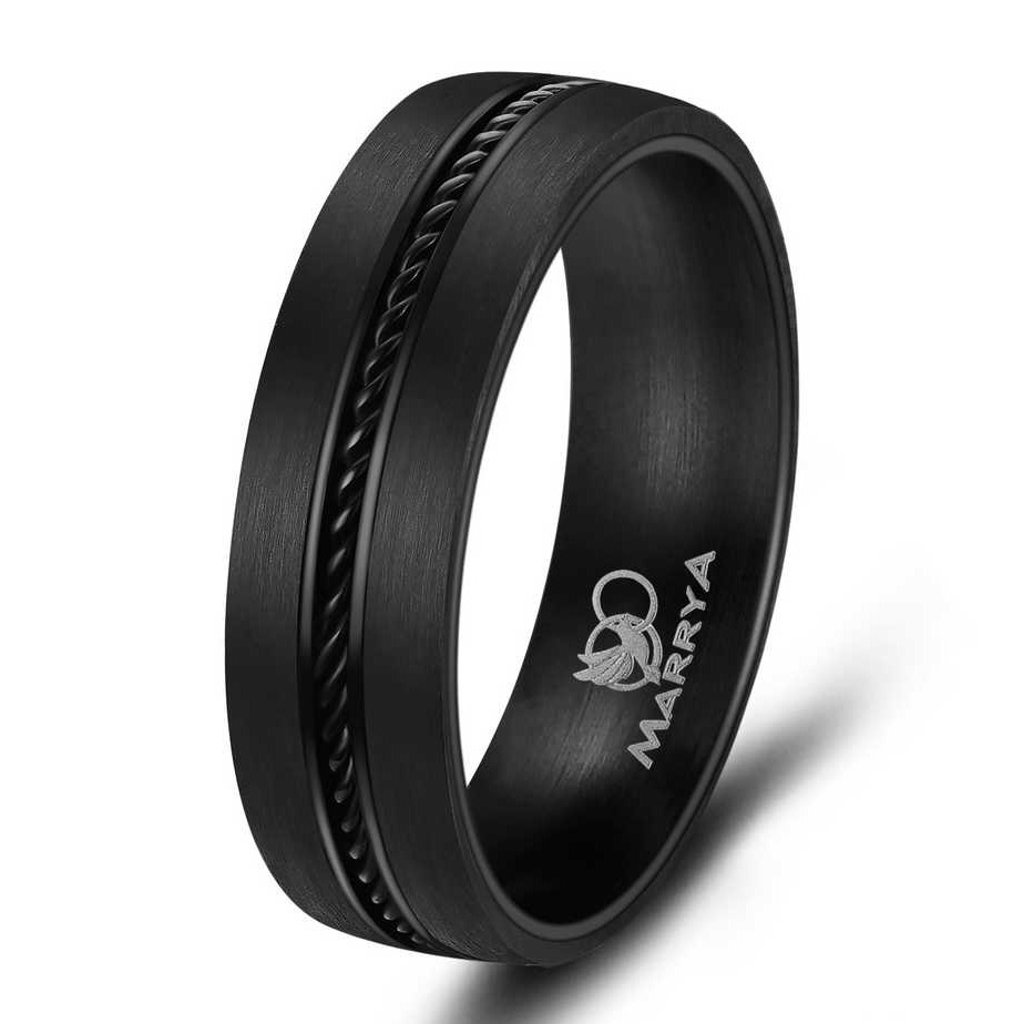 Karbonový snubní prsten dámský Marrya