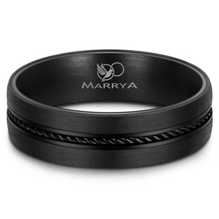 Karbonový snubní prsten dámský Marrya 