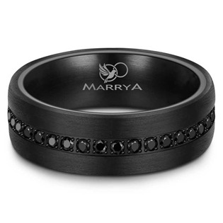 Karbonový snubní prsten dámský Marrya 