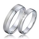 NSS3017-ZR Snubní ocelové prsteny - pár