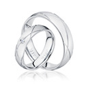 NSS3019 Ocelové snubní prsteny - pár prstenů