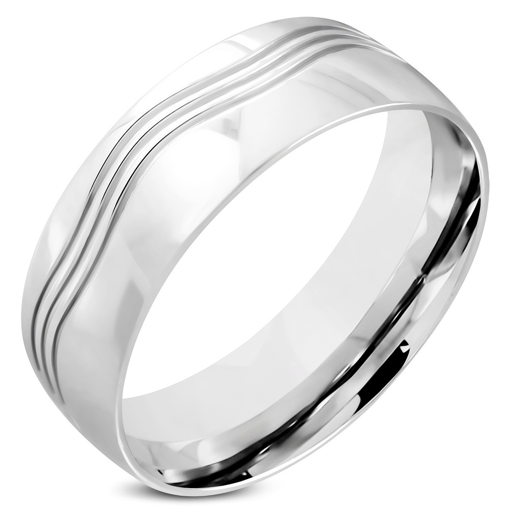 ocelový prsten Playboy
