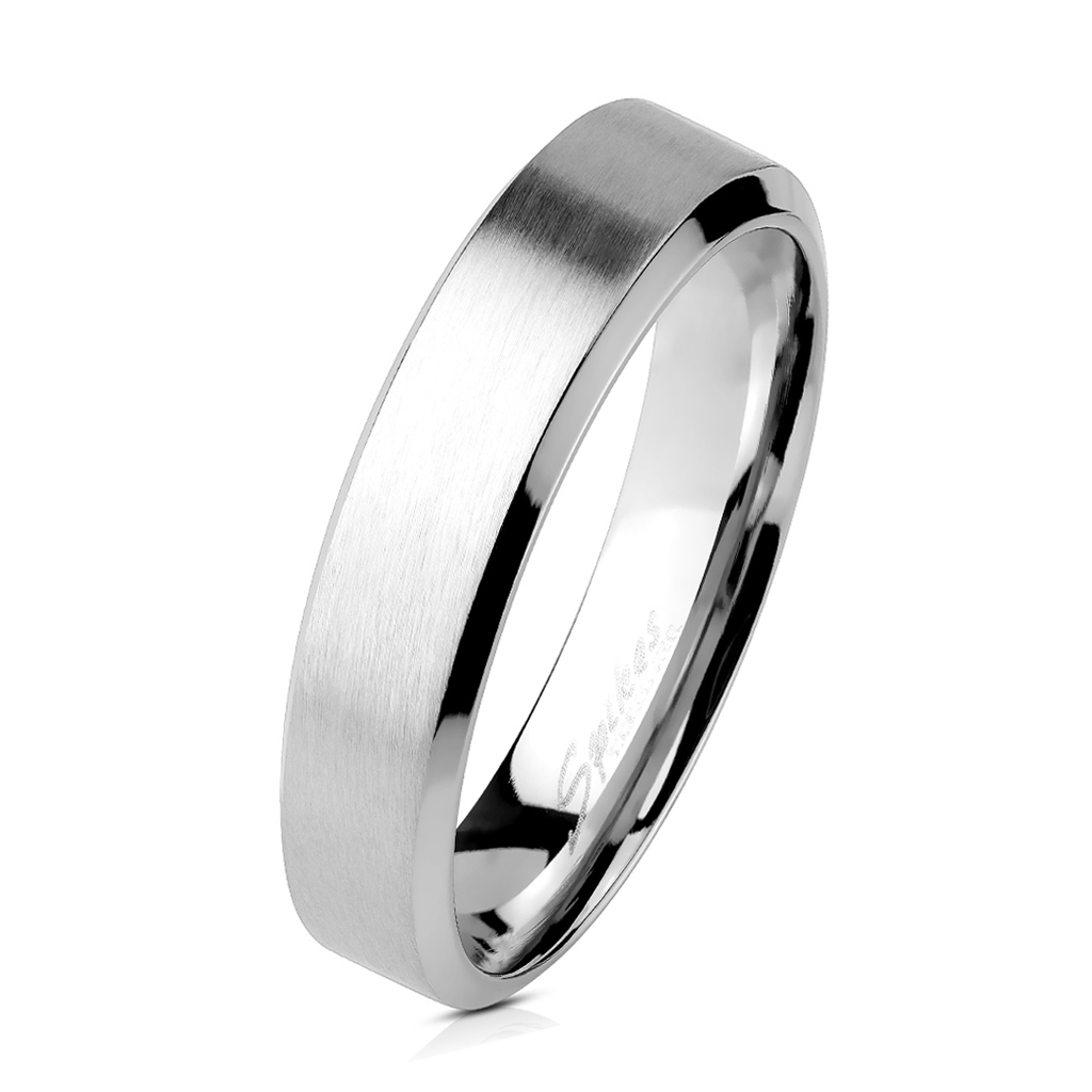 ocelový prsten šíře 4mm