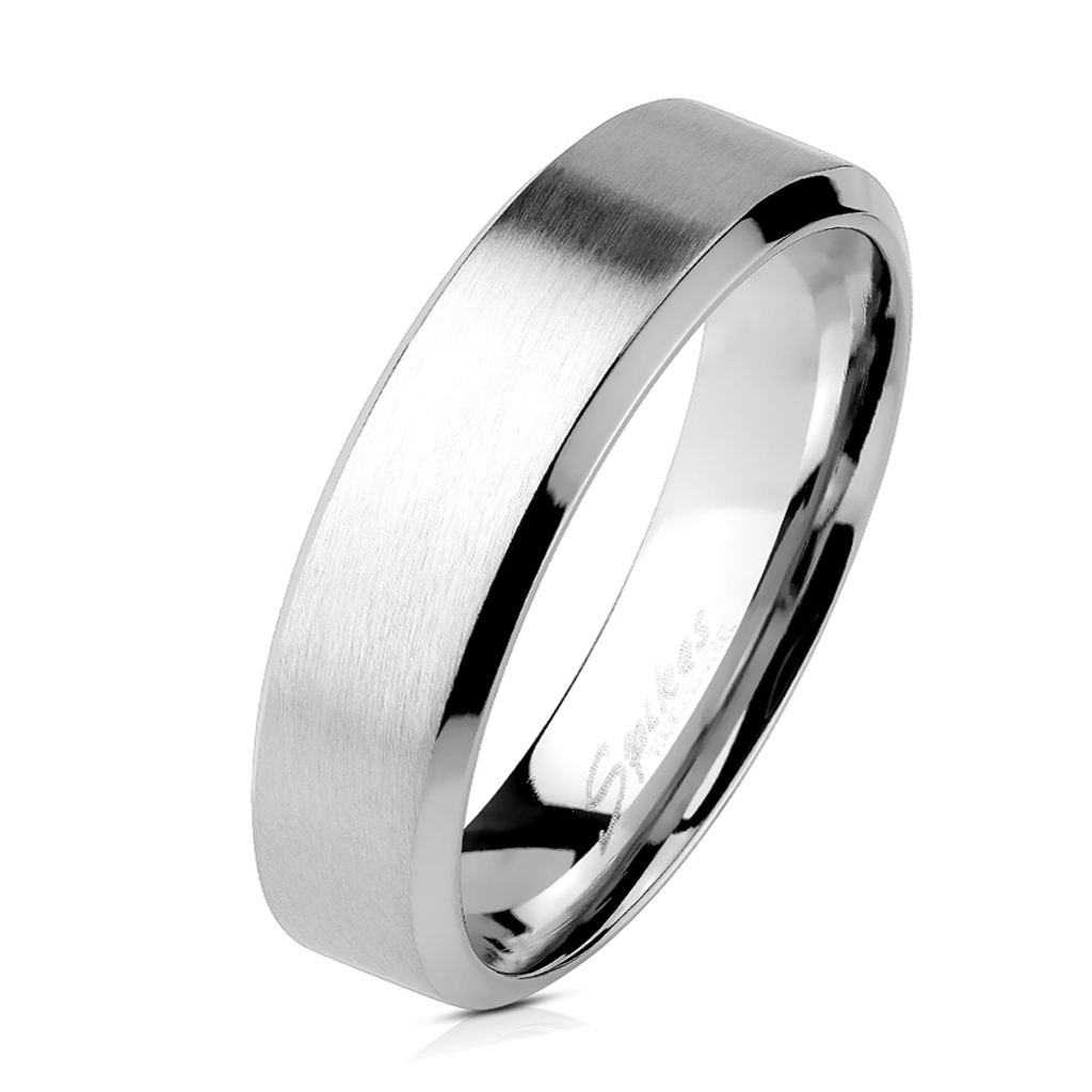 ocelový prsten šíře 6mm