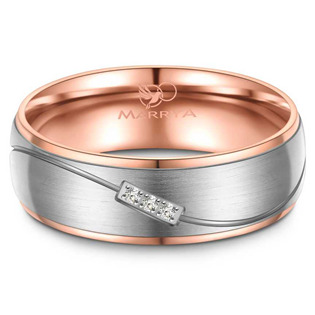 Ocelový snubní prsten dámský Marrya 
