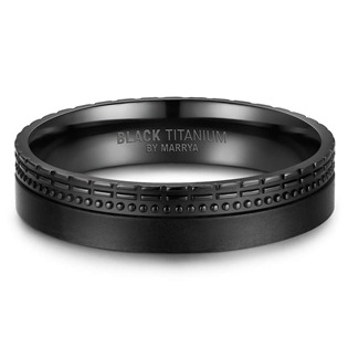 pánský prsten black titanium - černý titan