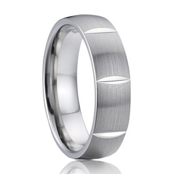 Pánský snubní prsten ocel