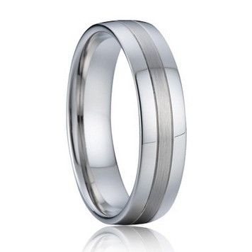 Pánský snubní prsten ocel