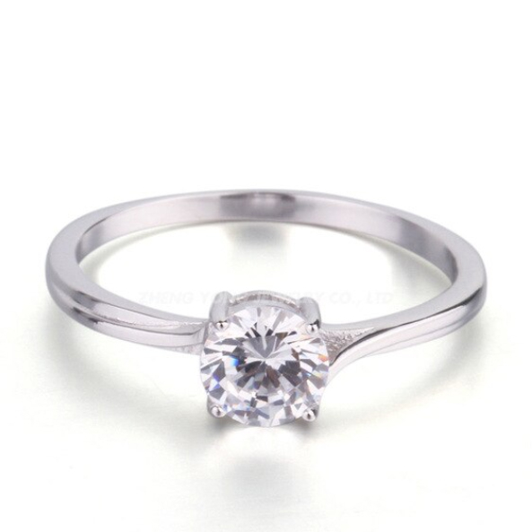Stříbrný prsten se zirkonem stříbro 925/1000