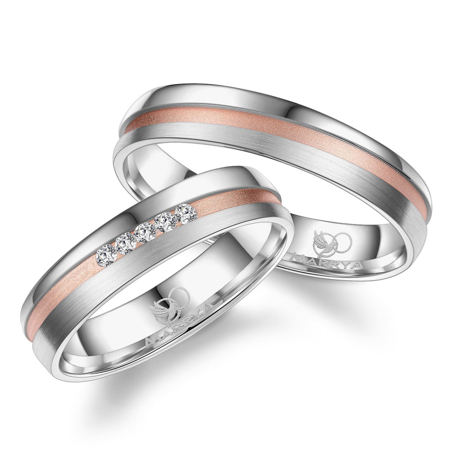 Stříbrný snubní prsten dámský Marrya S925/1000