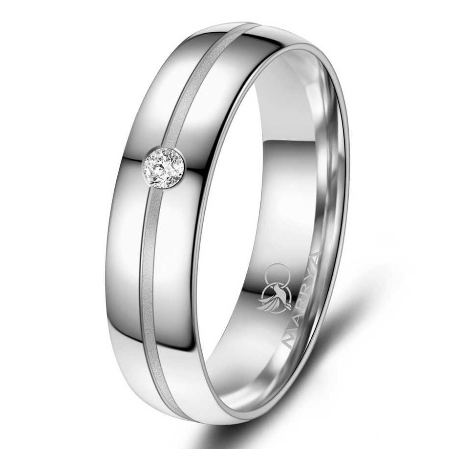 Stříbrný snubní prsten dámský Marrya S925/1000 