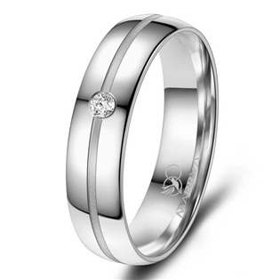 Stříbrný snubní prsten dámský Marrya S925/1000 