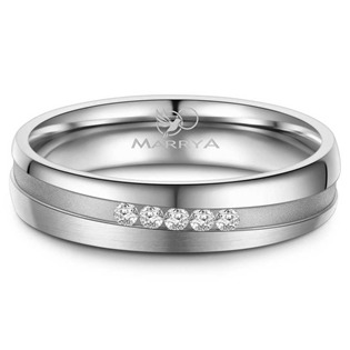 Stříbrný snubní prsten dámský Marrya S925/1000 