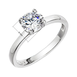 Stříbrný zásnubní prsten se zirkonem stříbro 925