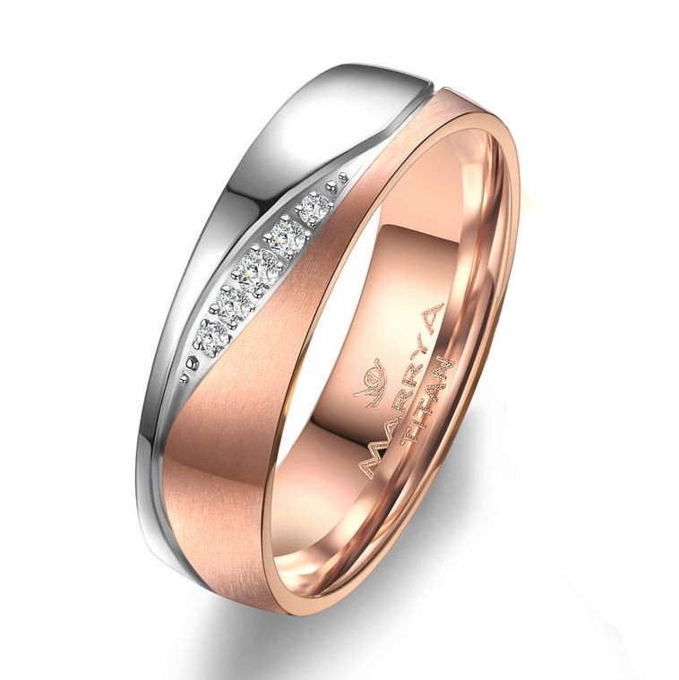 Titanový snubní prsten dámský Marrya