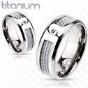 TT1033 Dámský snubní prsten titan