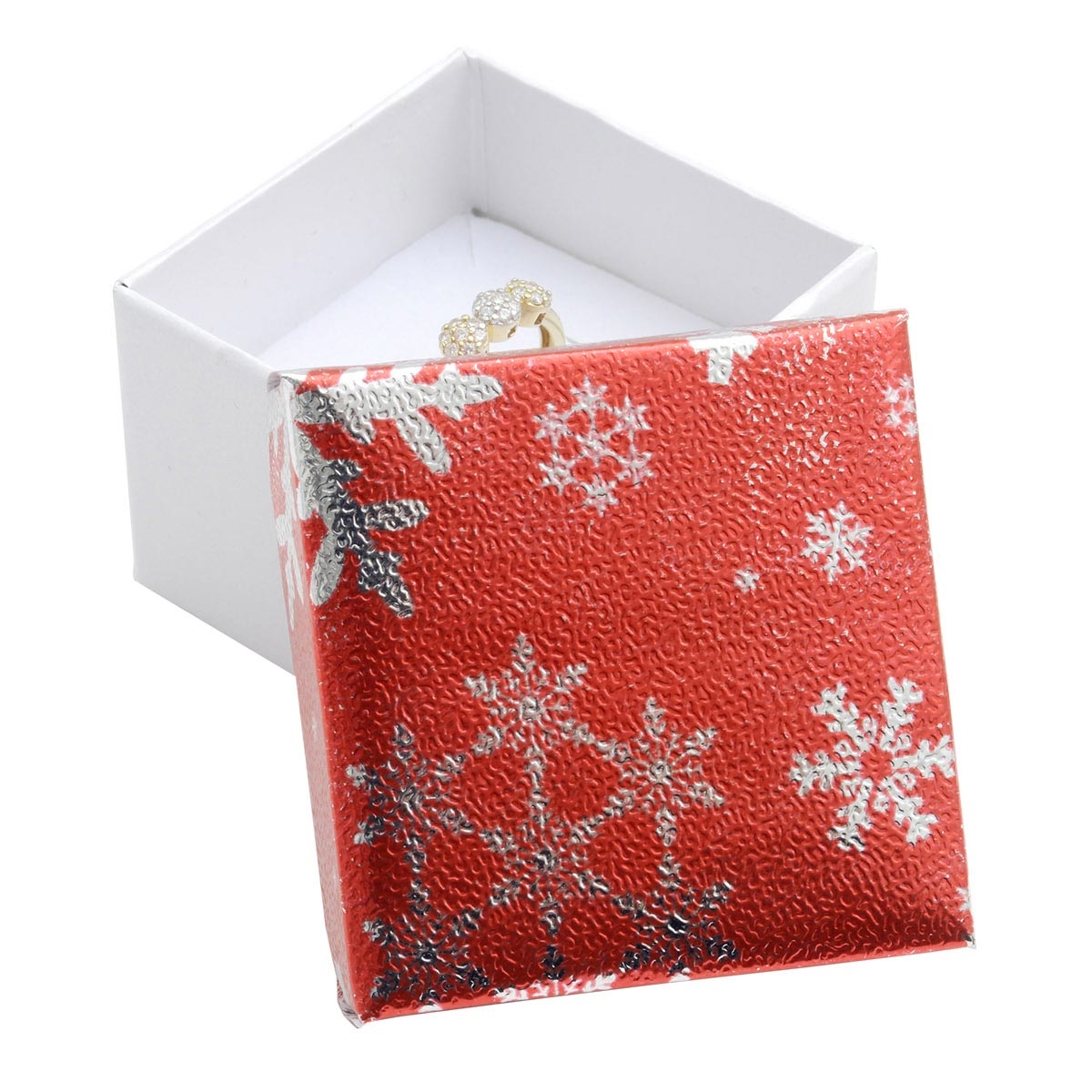 Vánoční dárková krabička na prsten