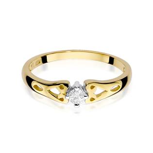 Zlatý prsten s diamntem