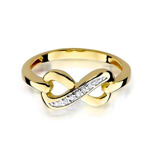Zlatý prsten s diamntem
